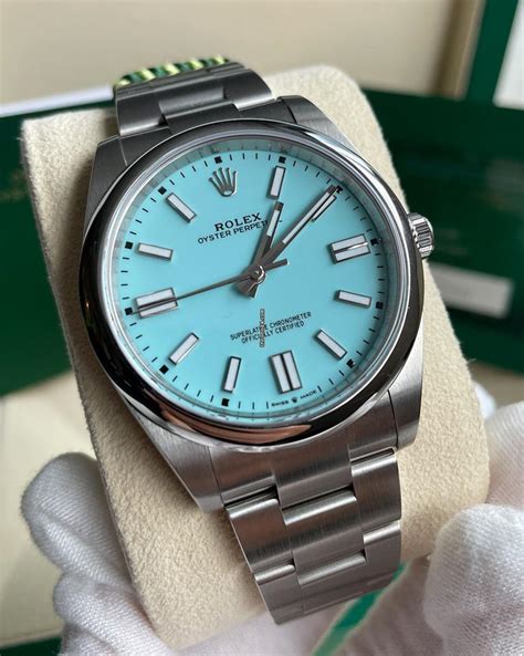 rolex oyster 41 mm price|rolex tiffany blue 41 price.